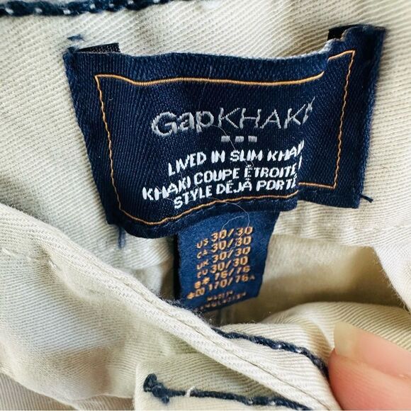 GAP Lived In Sun Khakis Pants Men’s Size 30x30 NWT - Picture 2 of 3